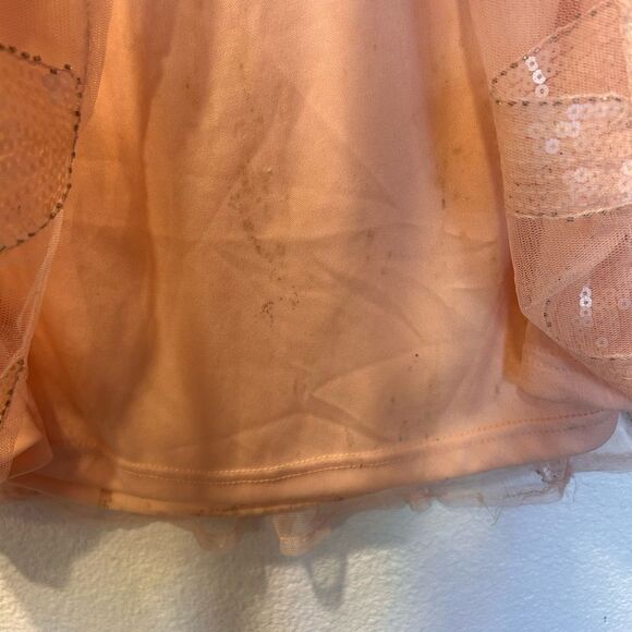 Elegant Peach Evening Gown - Picture 9 of 10